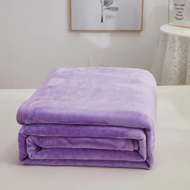 Gray Checkered Fleece Throw