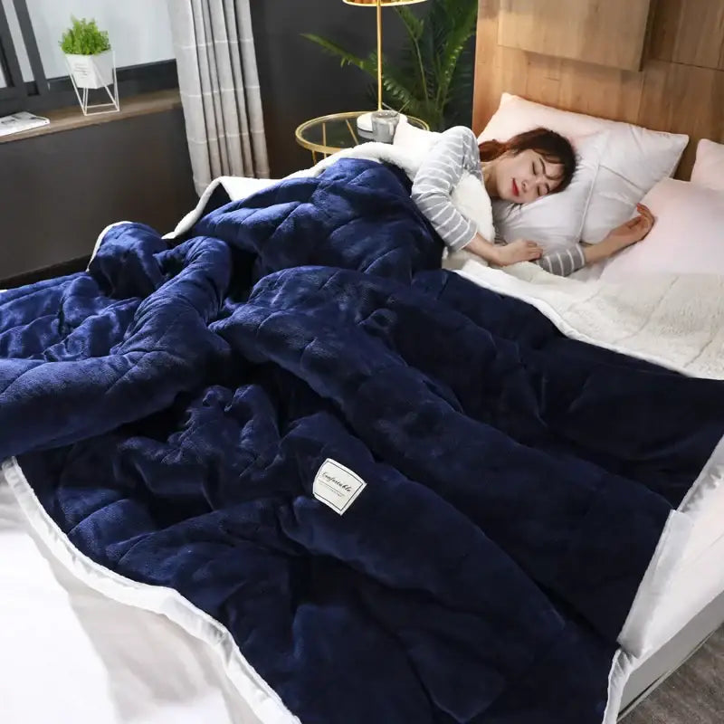 Blue Coral Fleece 200cm Blanket