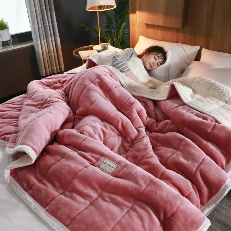 Blue Coral Fleece 200cm Blanket