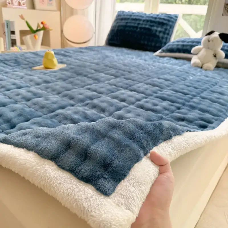 Pink Quilted Mattress Pad