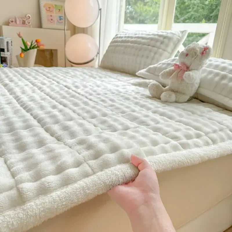 Pink Quilted Mattress Pad