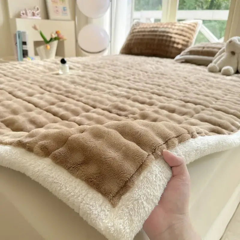 Pink Quilted Mattress Pad