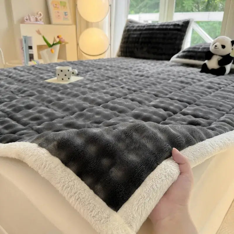 Pink Quilted Mattress Pad