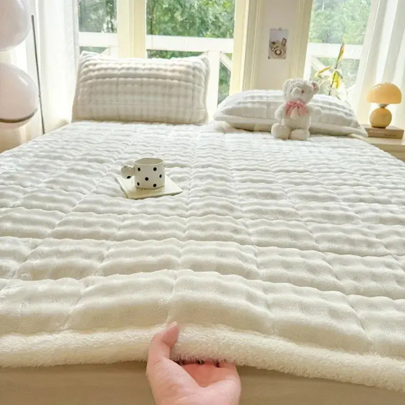 Pink Quilted Mattress Pad