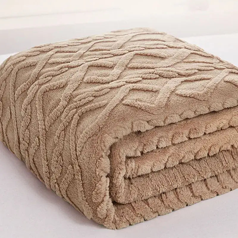 Textured Sofa Throw Blanket