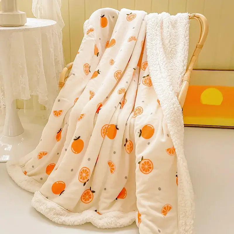 Velvet Floral Fleece Blanket