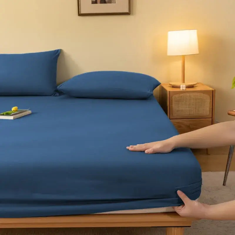 Blue Stretchy Fitted Sheet