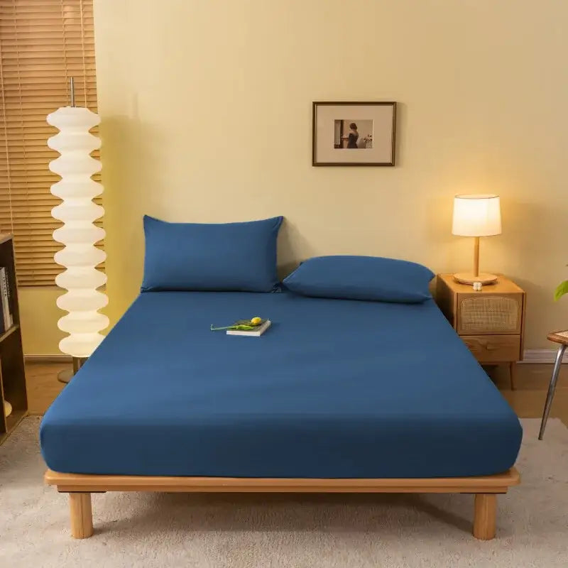 Blue Stretchy Fitted Sheet