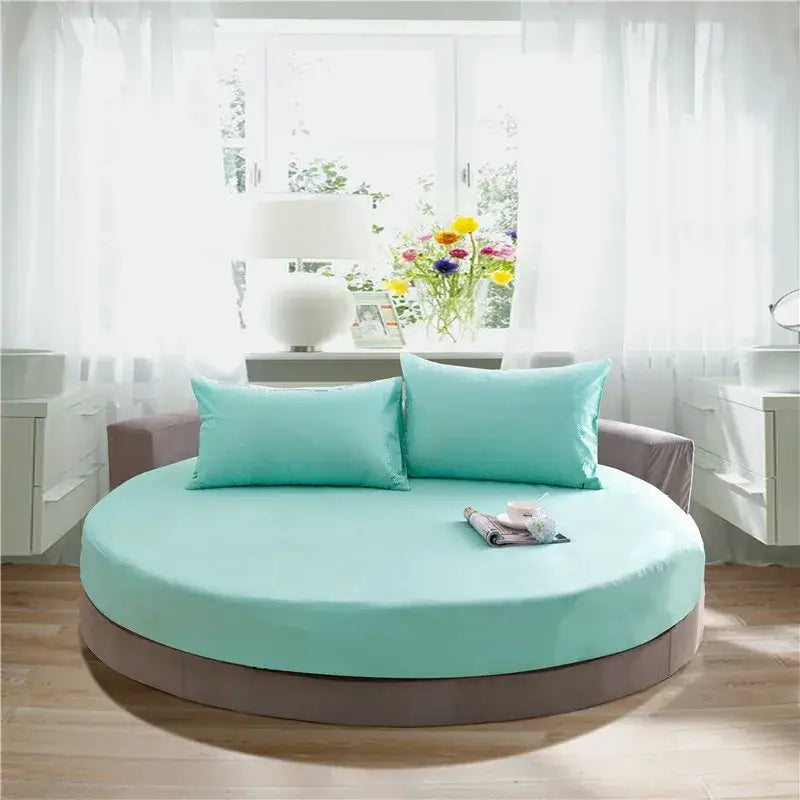 Gray Cotton Fitted Sheet