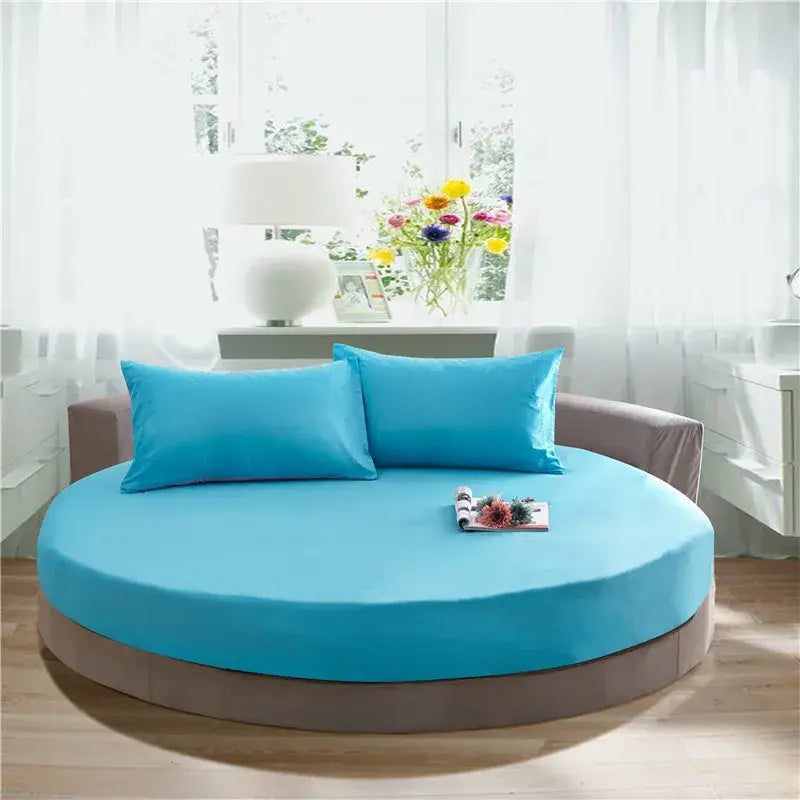 Gray Cotton Fitted Sheet
