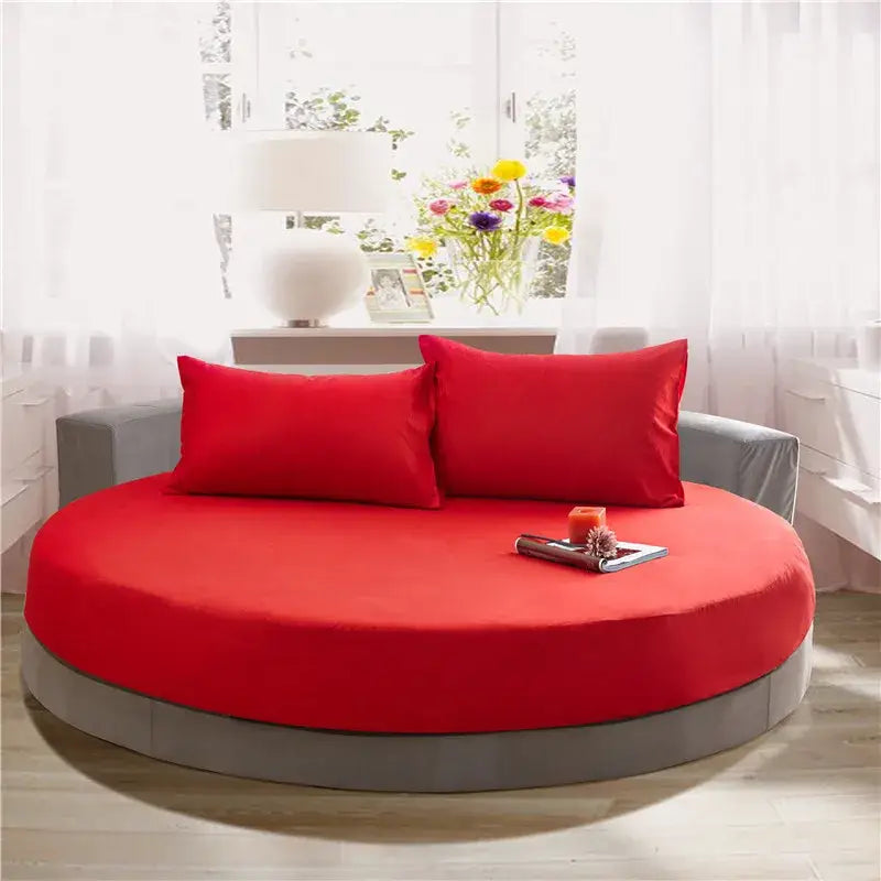 Gray Cotton Fitted Sheet