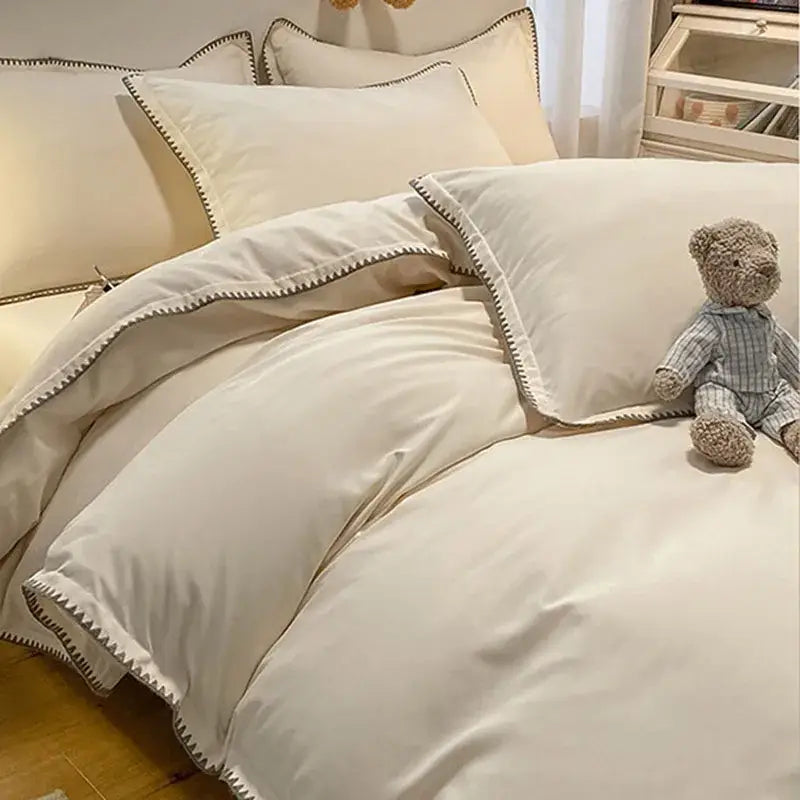 Gray Zigzag Quilted Bedding