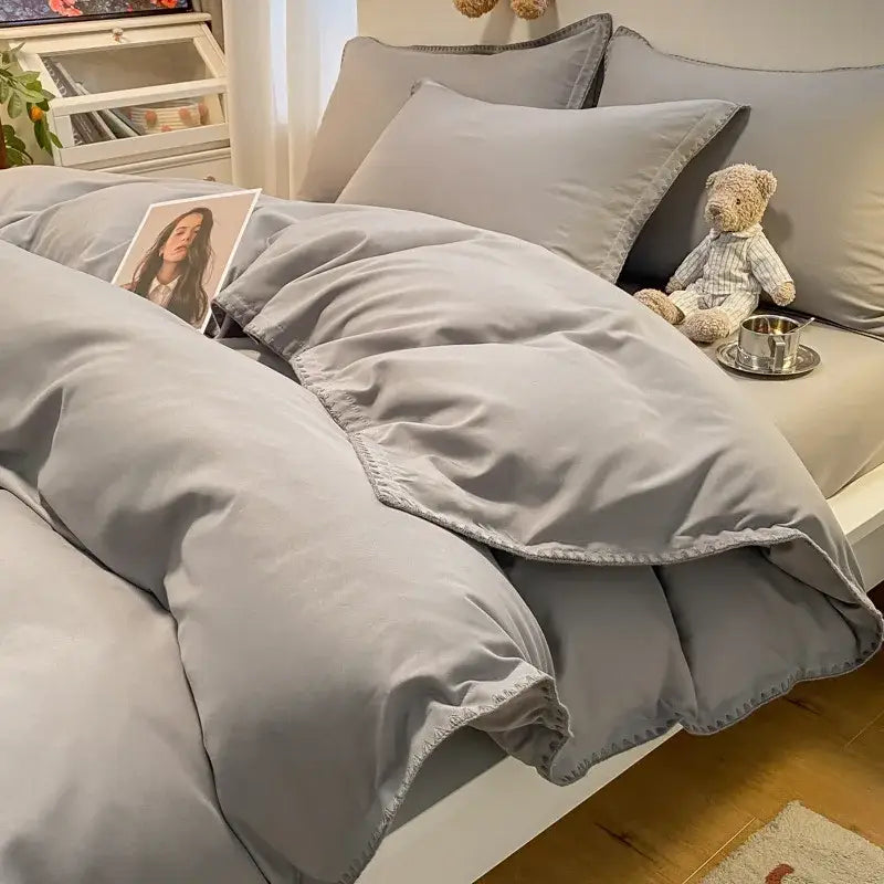 Gray Zigzag Quilted Bedding