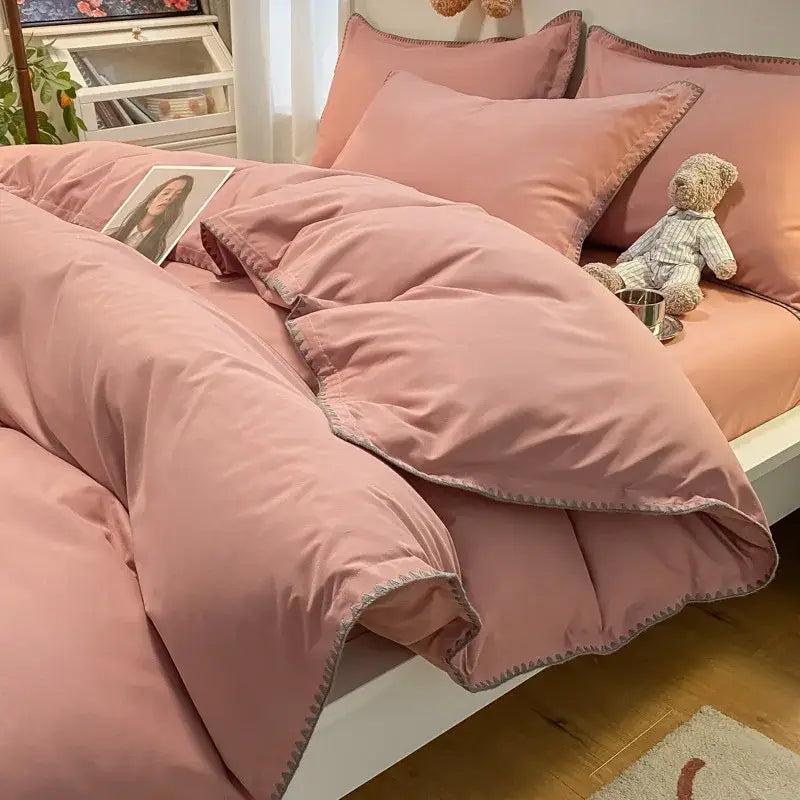 Gray Zigzag Quilted Bedding