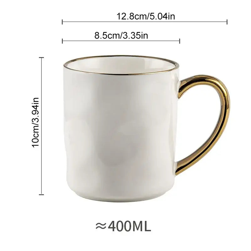 Navy Gold Rim Mug Set