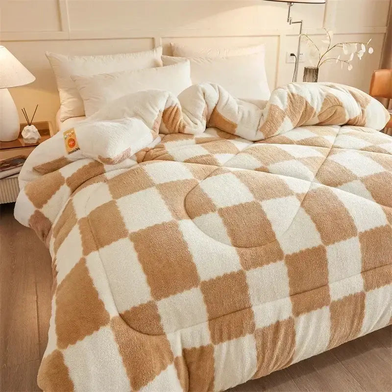 Tan Cashmere Weighted Blanket