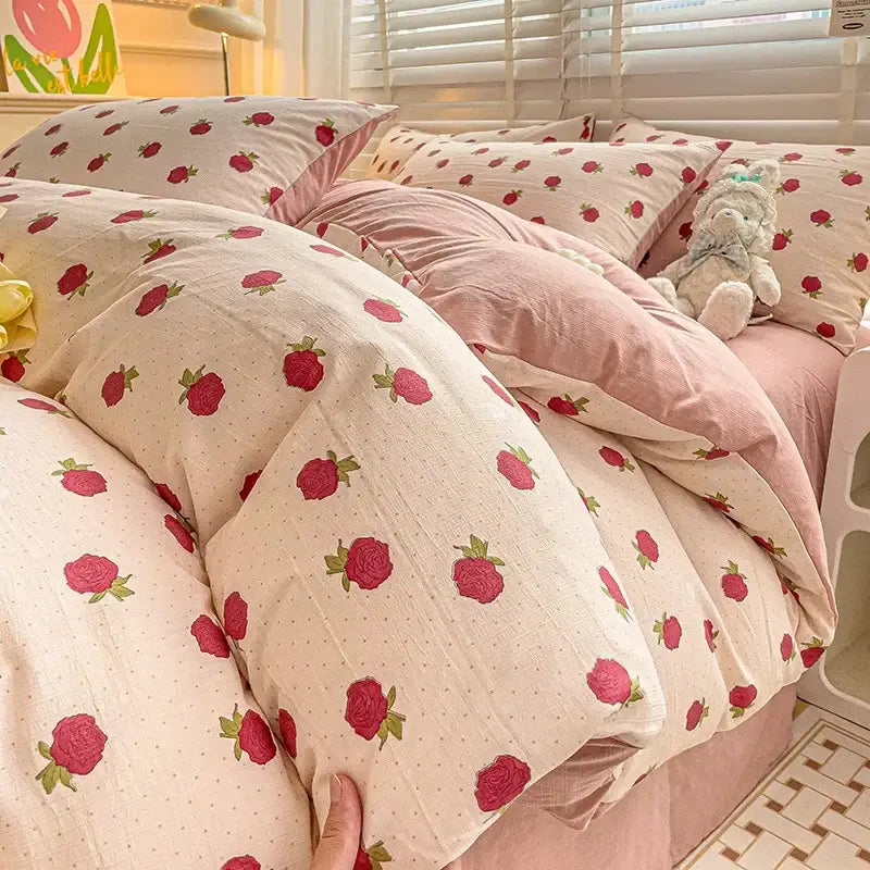 Cream Bunny Cotton Bedding