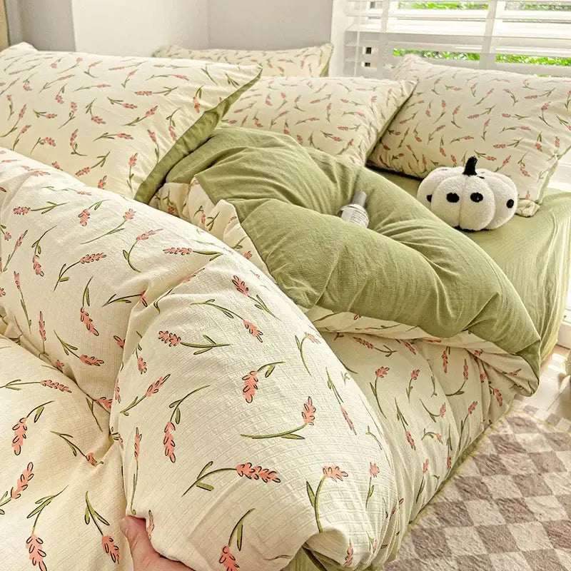 Cream Bunny Cotton Bedding