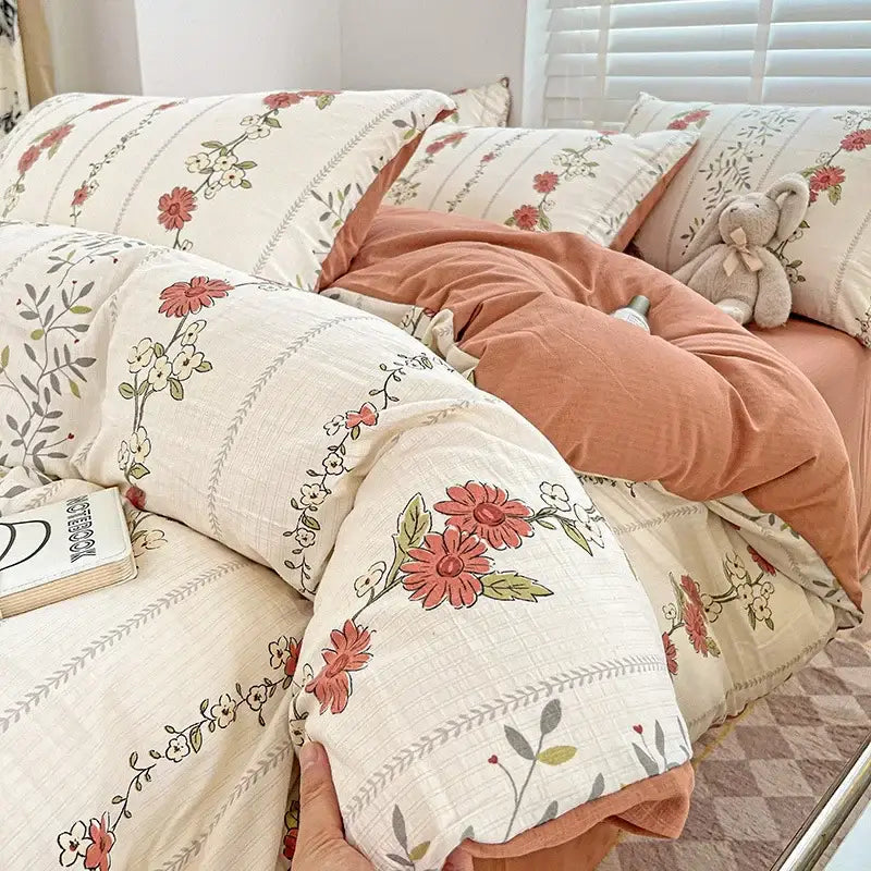 Cream Bunny Cotton Bedding