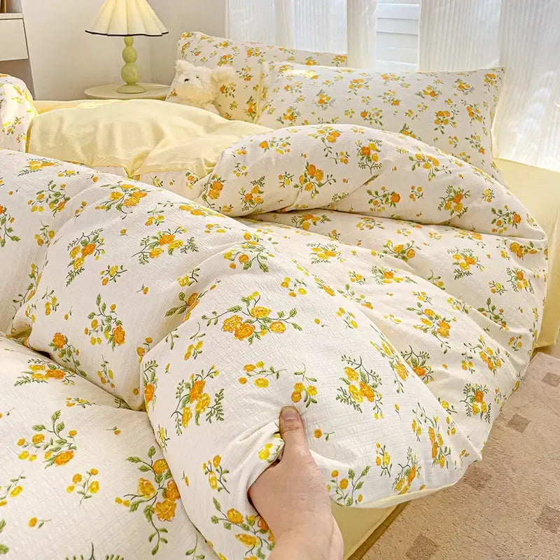Cream Bunny Cotton Bedding