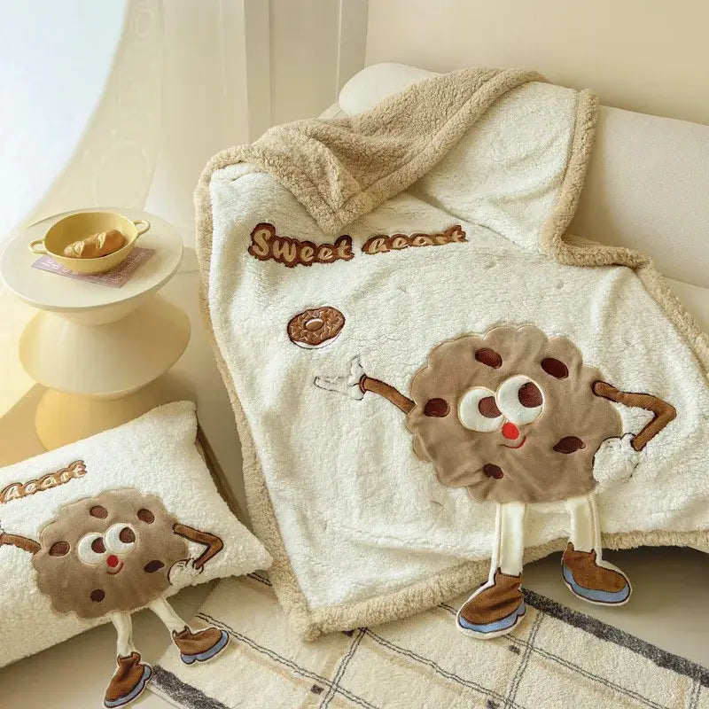 Cream Lamb Wool Blanket