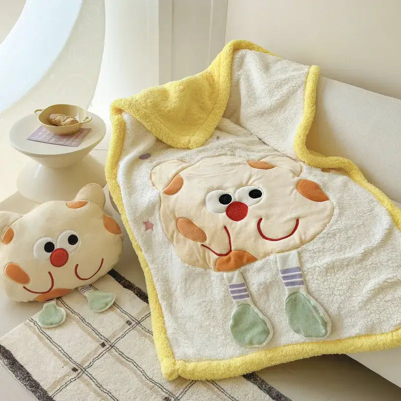 Cream Lamb Wool Blanket