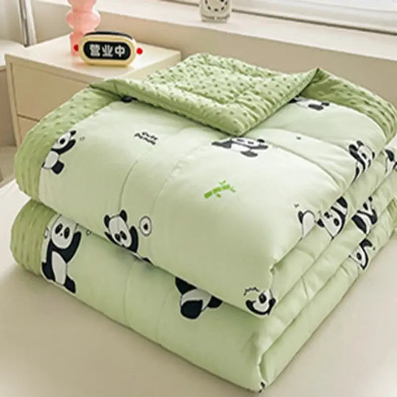 Cream Pattern Summer Quilt