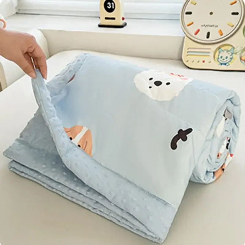 Cream Pattern Summer Quilt