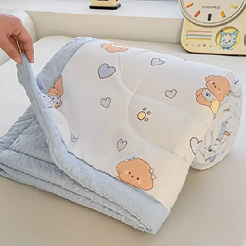Cream Pattern Summer Quilt