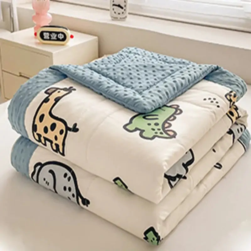 Cream Pattern Summer Quilt