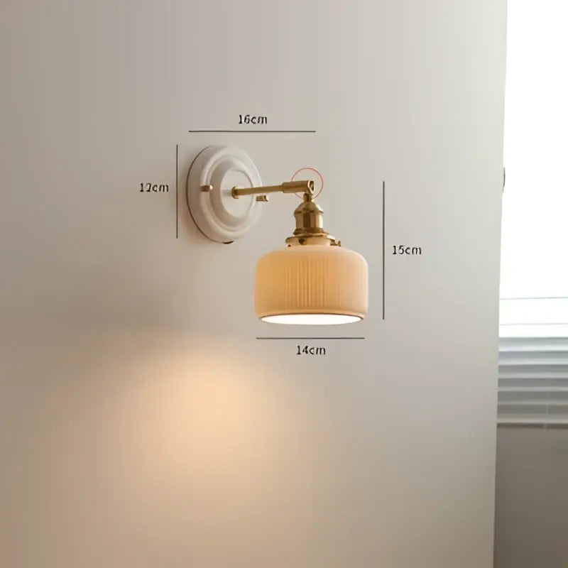 Cream Ceramic Wall Sconce