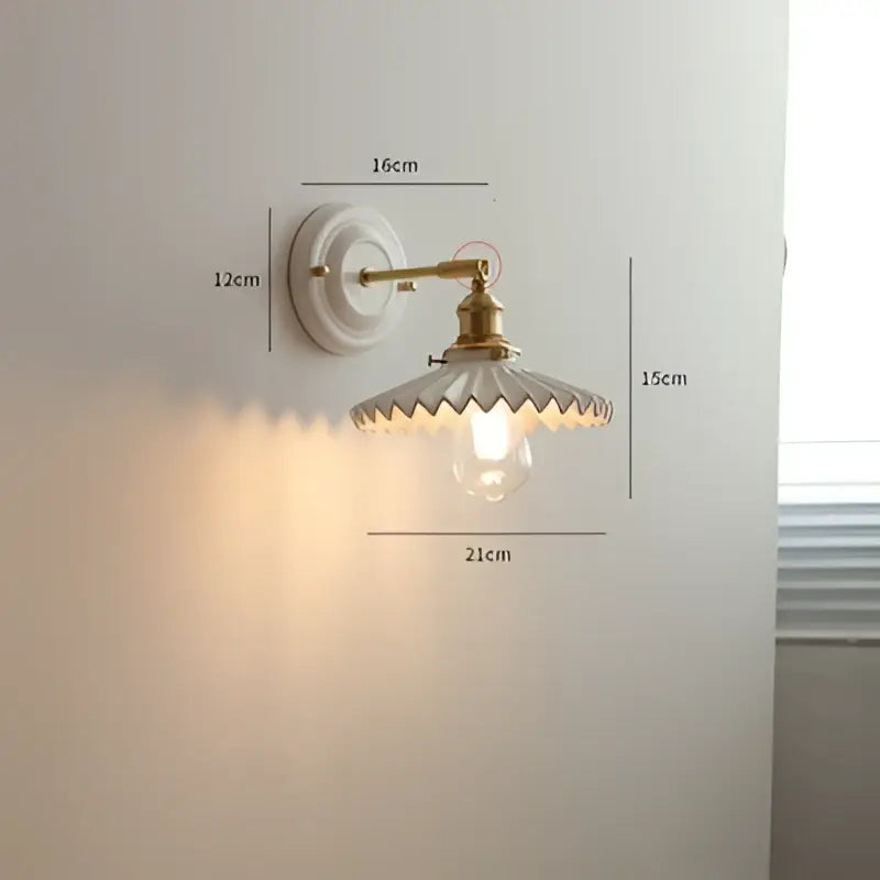 Cream Ceramic Wall Sconce