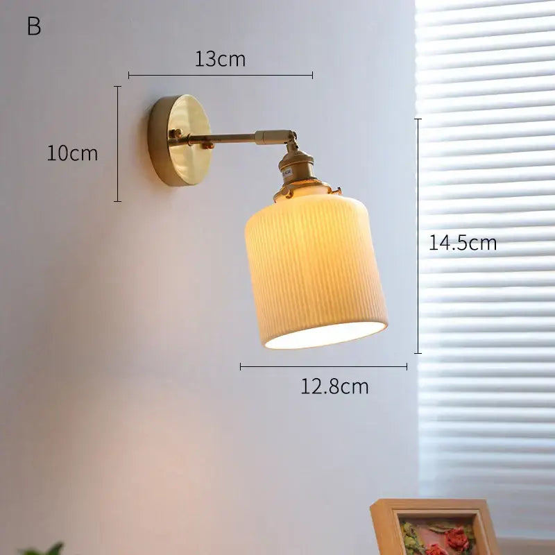 Cream Ceramic Wall Sconce