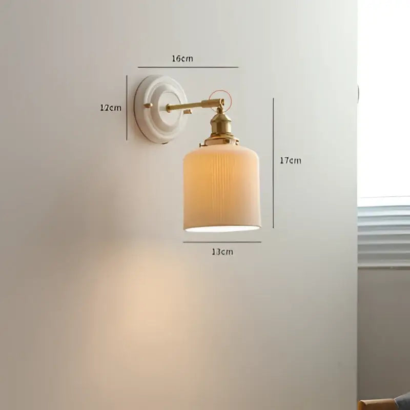 Cream Ceramic Wall Sconce