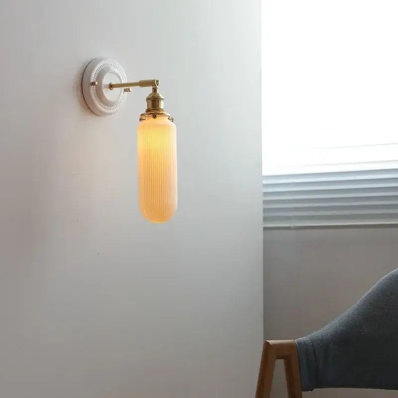 Cream Ceramic Wall Sconce