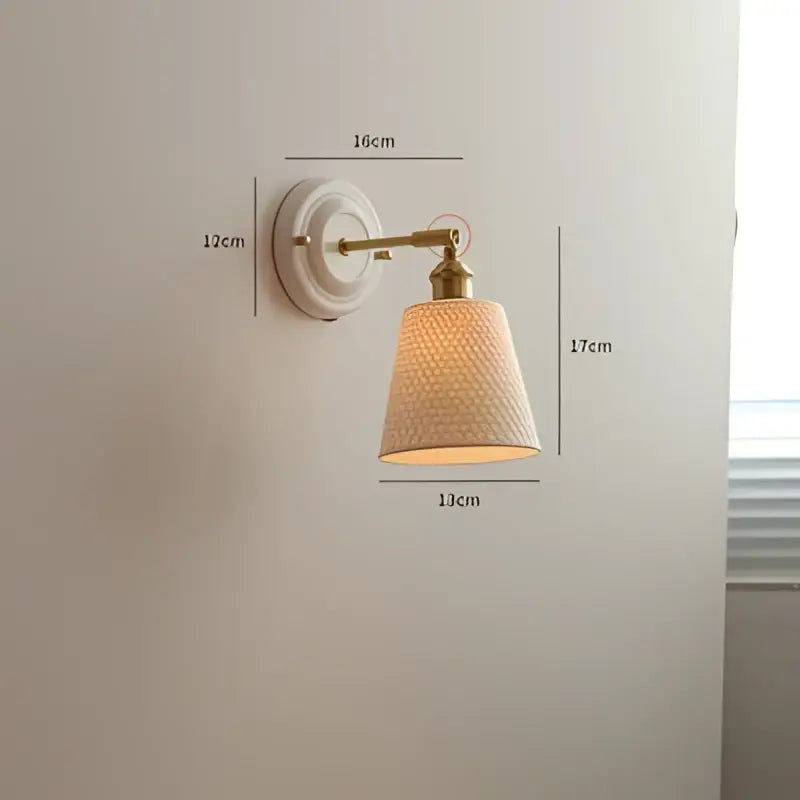 Cream Ceramic Wall Sconce