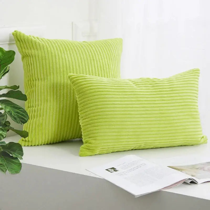Pink Corduroy Pillow Case