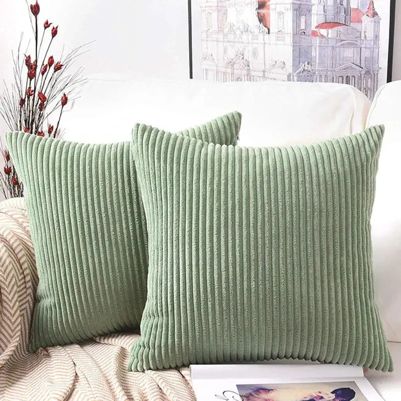 Pink Corduroy Pillow Case