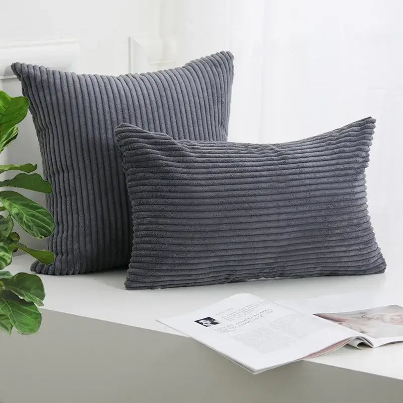 Pink Corduroy Pillow Case