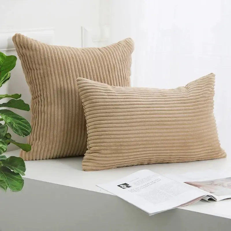 Pink Corduroy Pillow Case