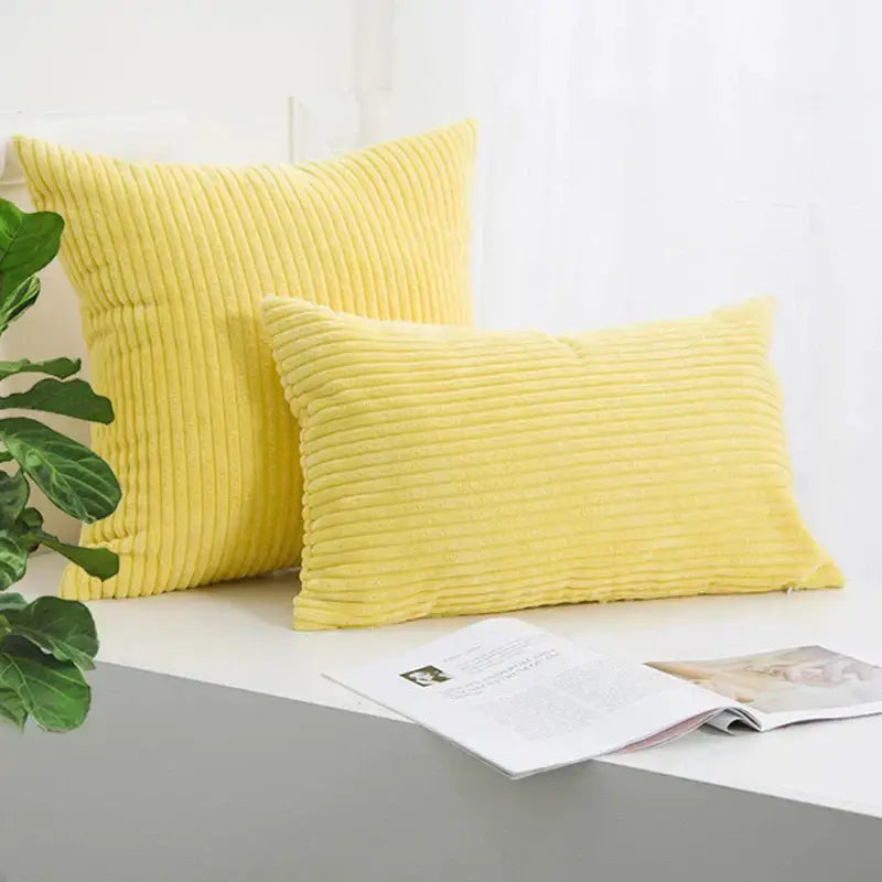 Pink Corduroy Pillow Case