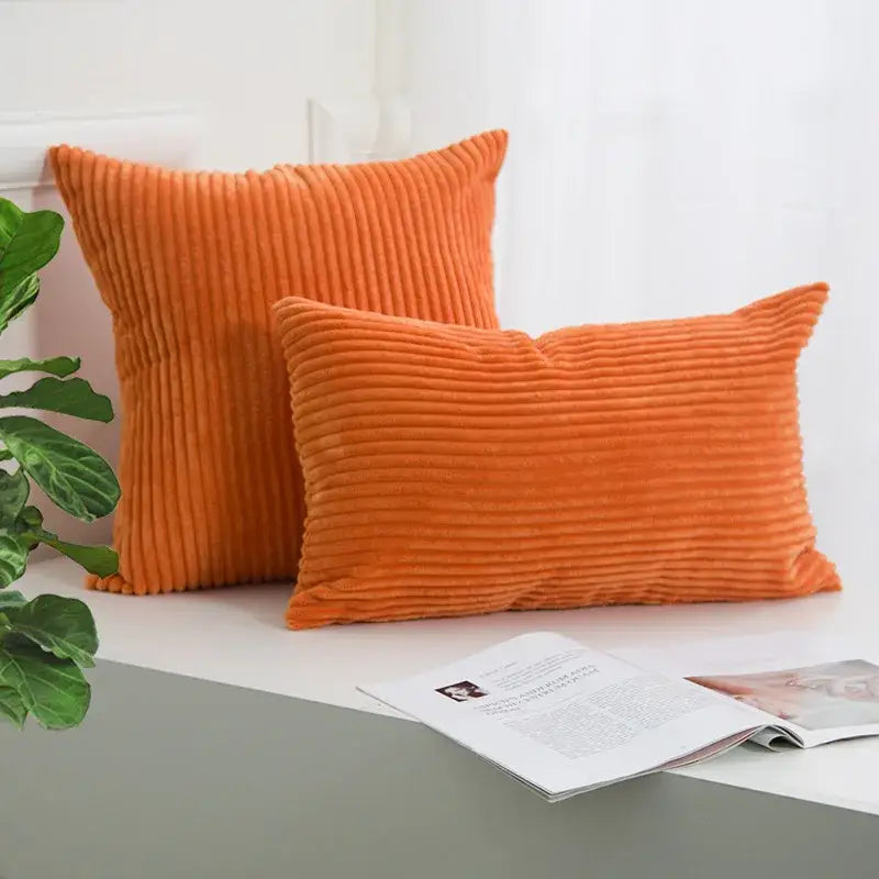 Pink Corduroy Pillow Case