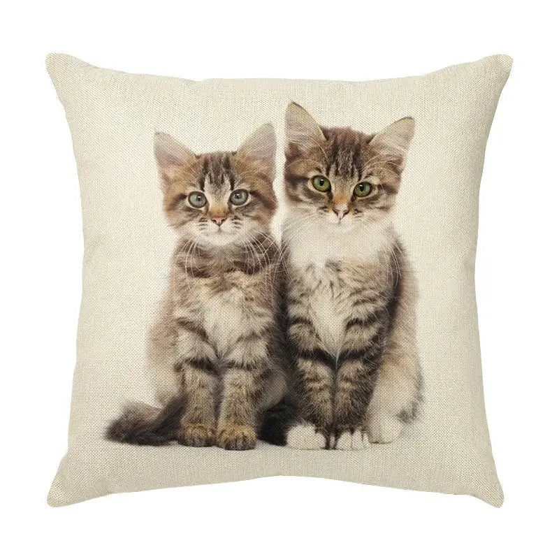 Cat Face Cushion Cover