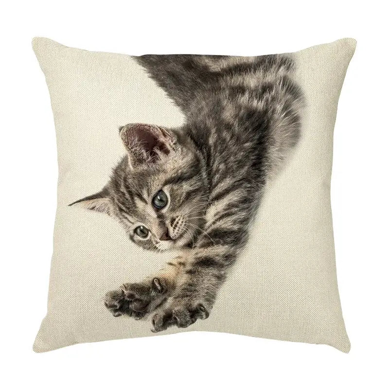 Cat Face Cushion Cover