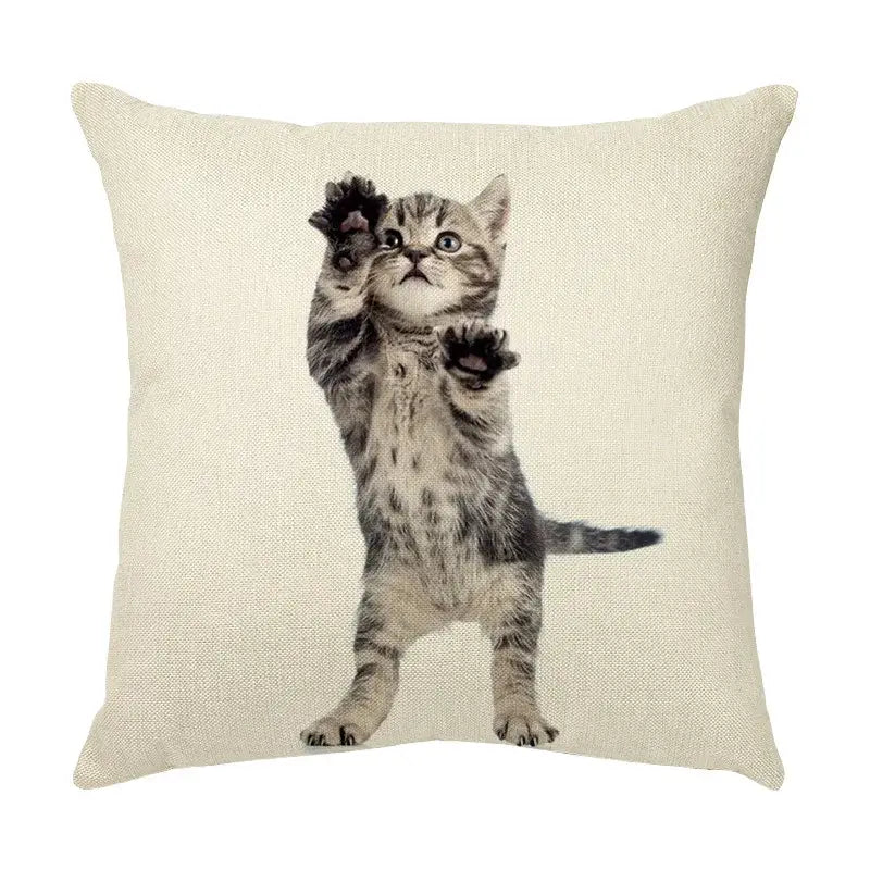 Cat Face Cushion Cover