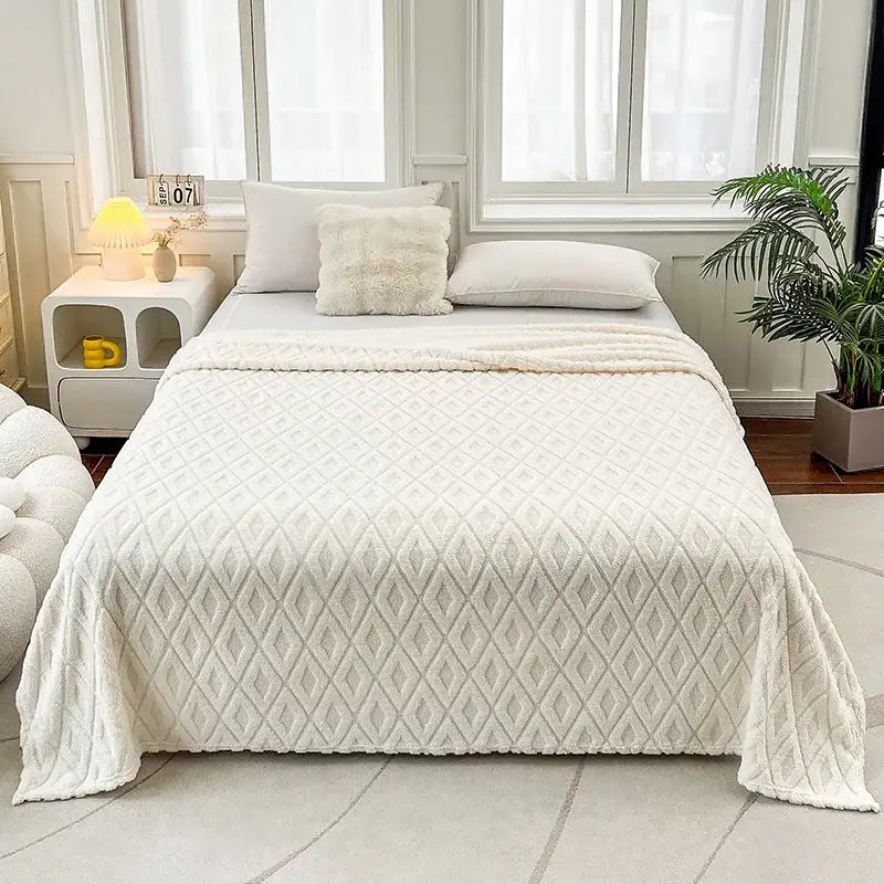 Dark Coffee Fleece Blanket