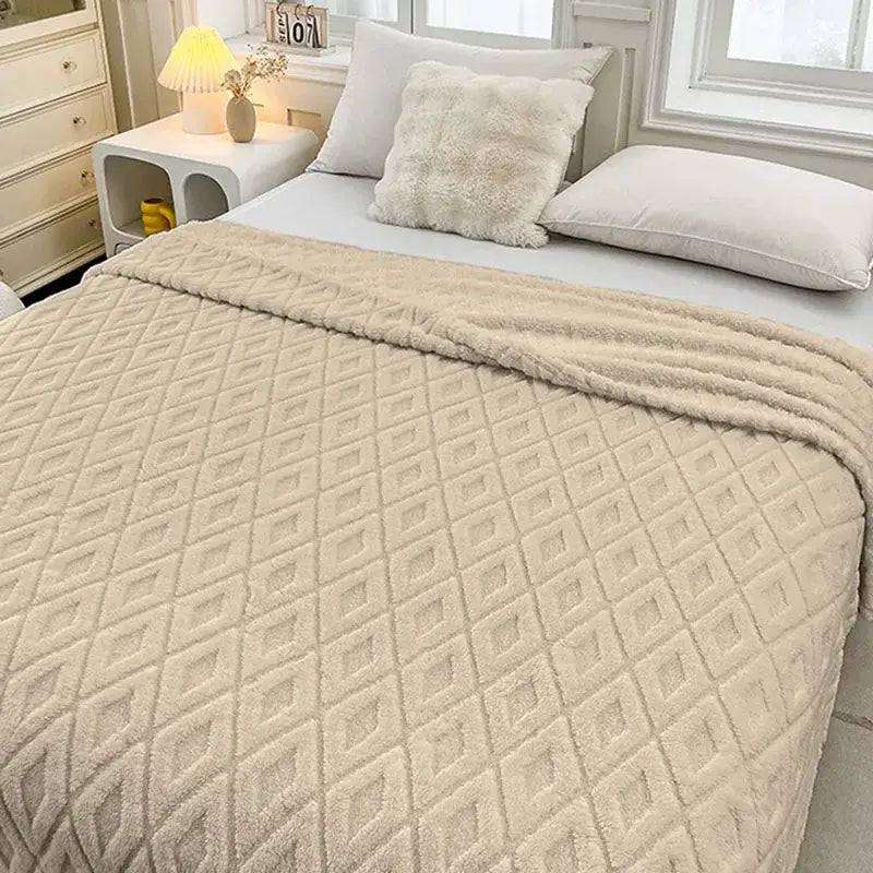 Dark Coffee Fleece Blanket