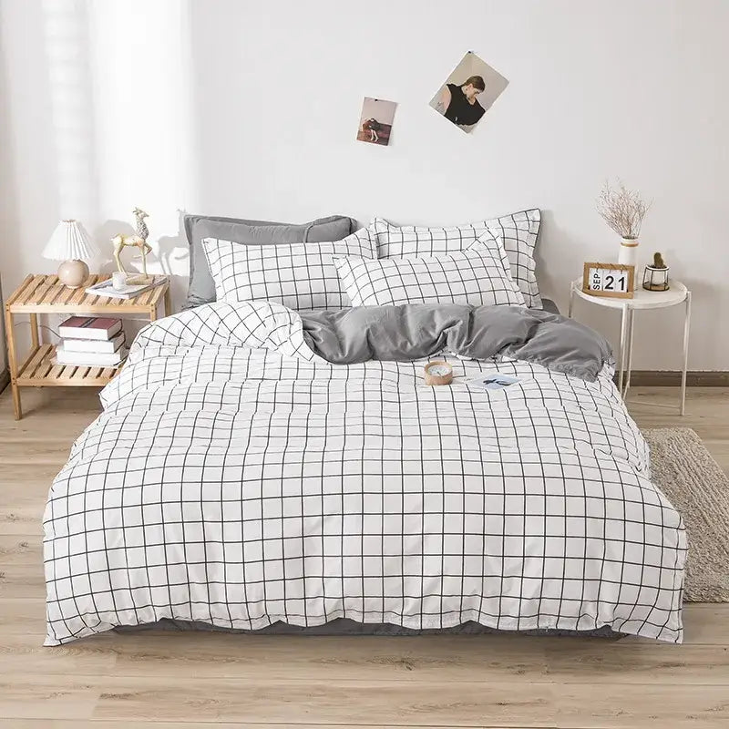 Cream Floral Cartoon Bedding