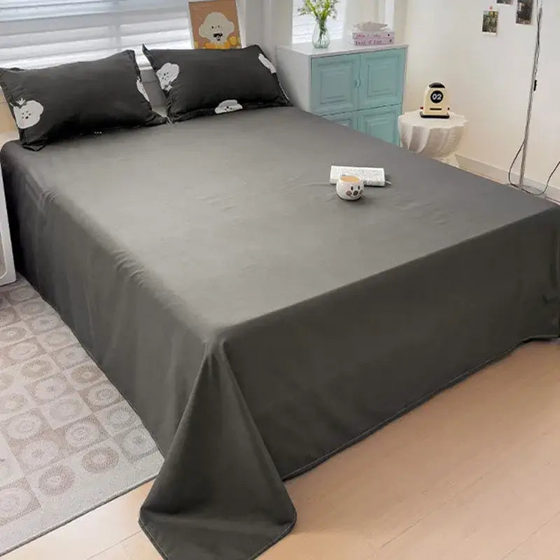 Cream Floral Cartoon Bedding