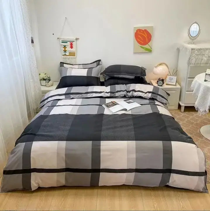 Cream Floral Cartoon Bedding